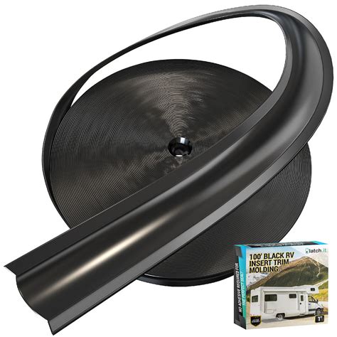 LATCH.IT RV Trim Molding Insert 1” (Black) .